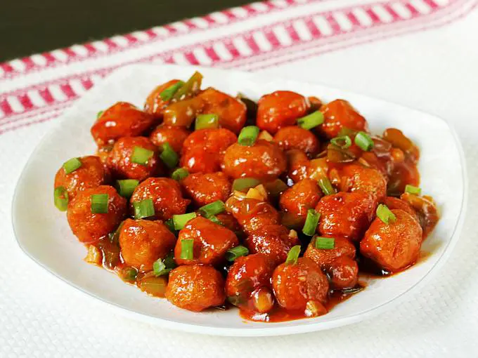 soya chunks manchurian