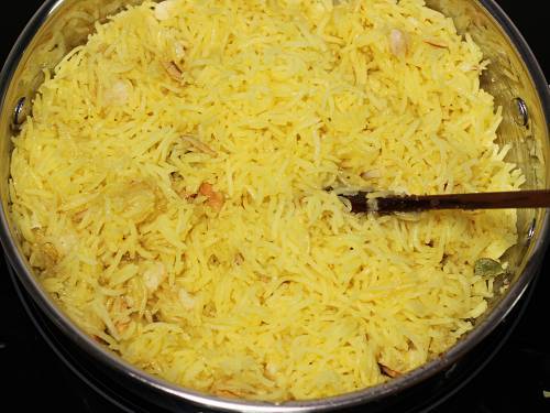 Zarda recipe   Sweet rice recipe   Meethe chawal   Swasthi s Recipes - 18