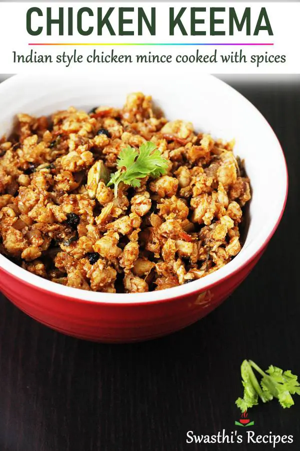 Chicken keema recipe (Chicken mince recipe) - Chicken Keema