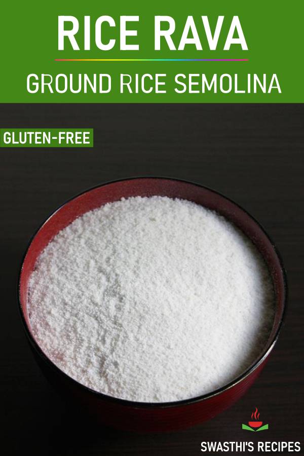rice rava or ground rice semolina