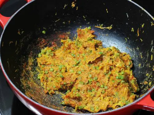 adding veggies to make soya burger patties