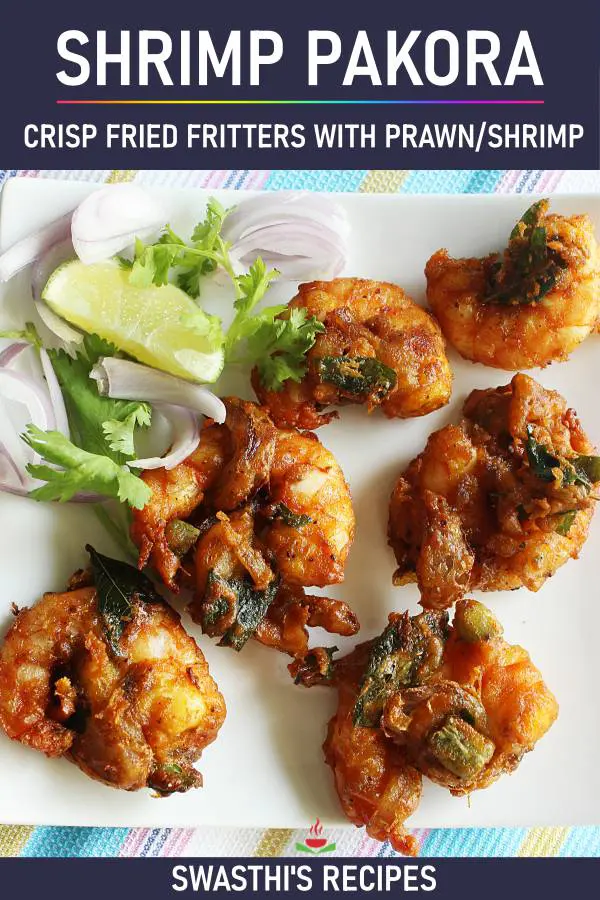 Shrimp Pakora (Shrimp Fritters) Indian Prawn Pakora