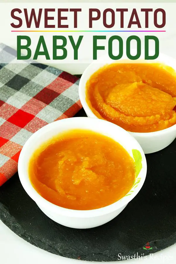 Sweet potato baby food recipe