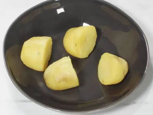 fork tender boiled potatoes kept for cooling