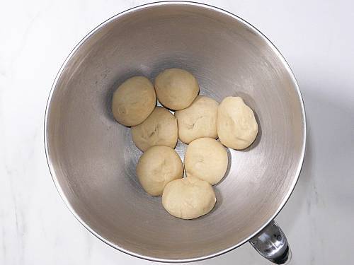 divided portions of dough for stuffed paratha