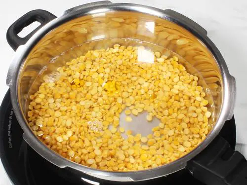 chana dal in a cooker