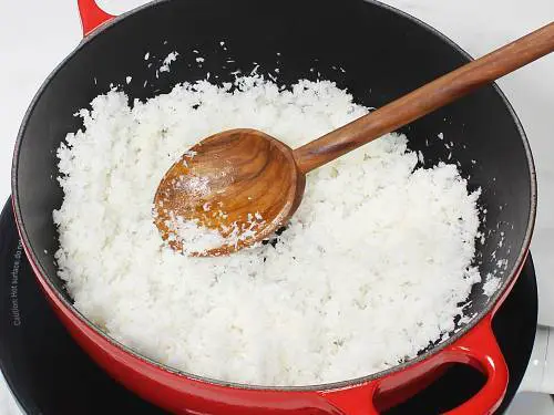 making coconut jaggery filling for modak