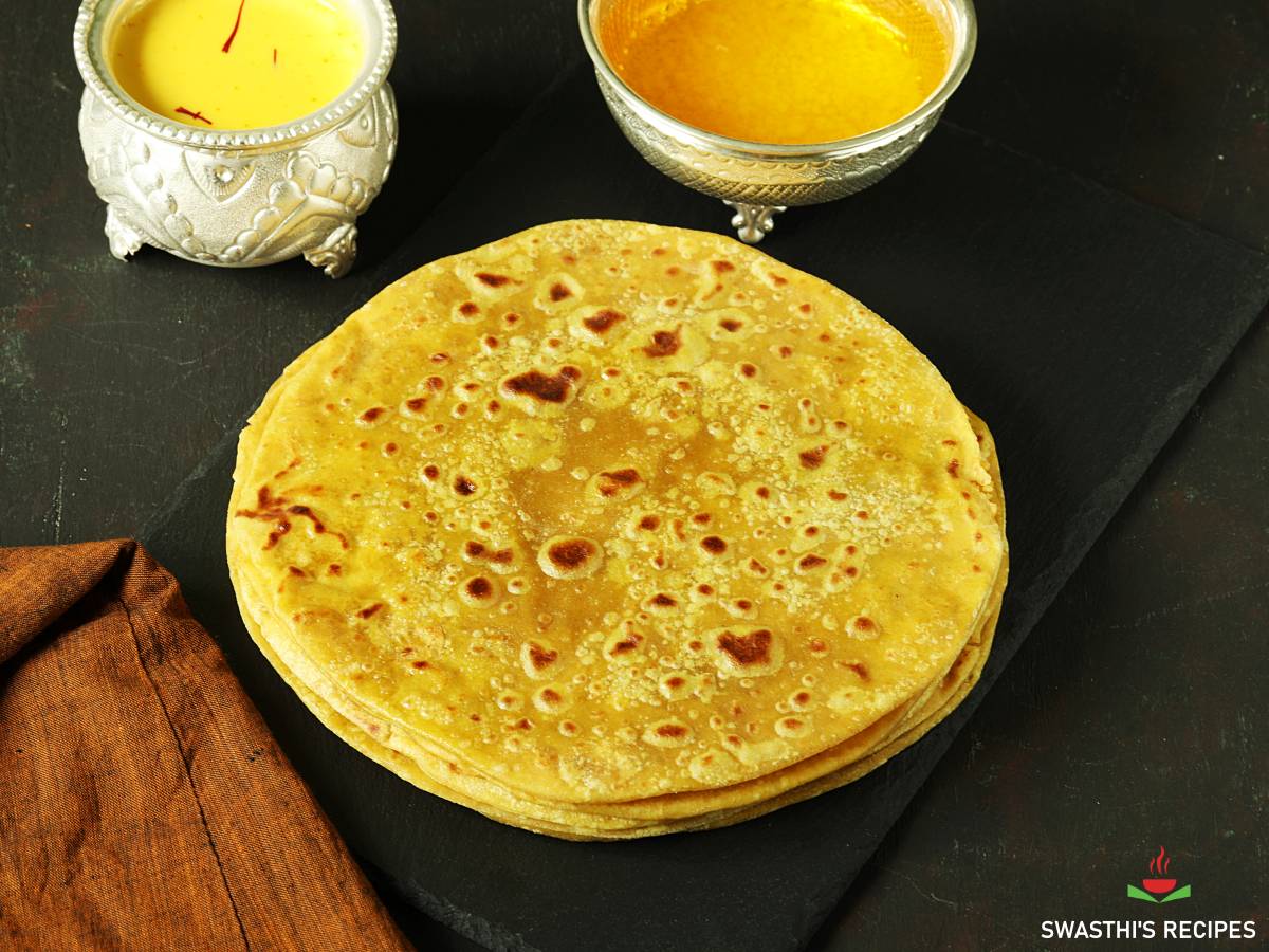 Puran Poli Recipe (Bobbatlu) - Swasthi