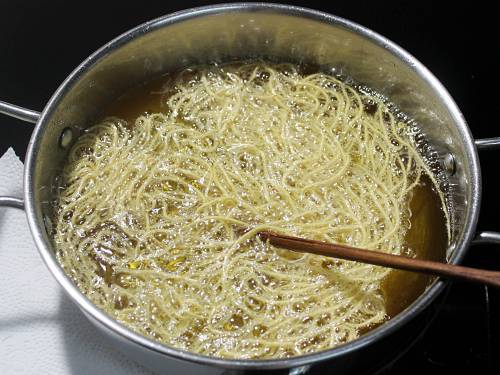 Aloo bhujia recipe  Crunchy aloo sev    Swasthi s Recipes - 93