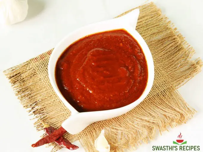 red garlic chutney recipe