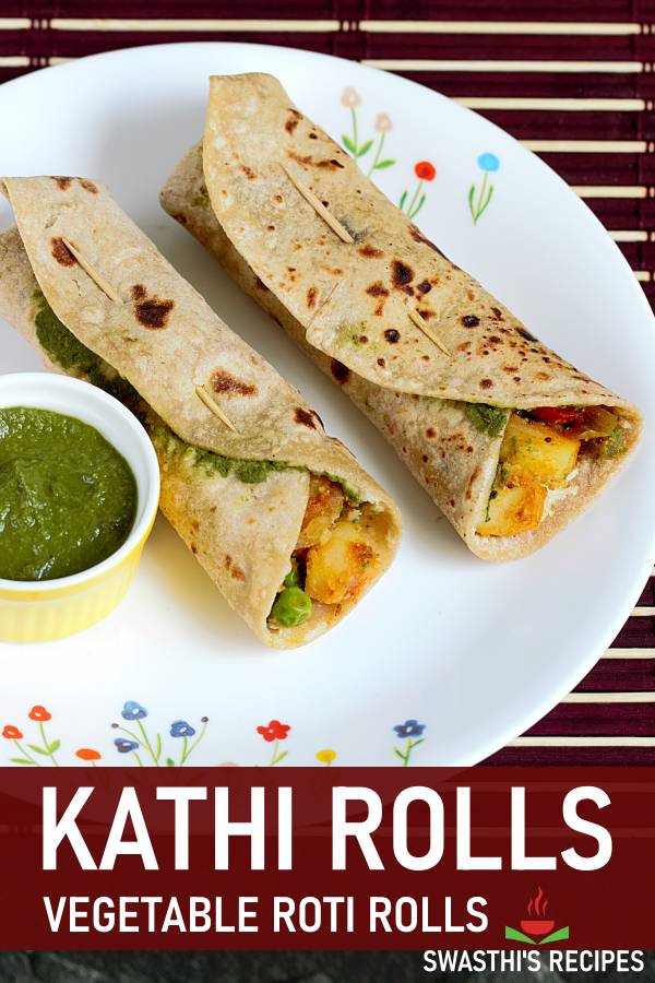 Kathi roll recipe | How to make veg kati roll