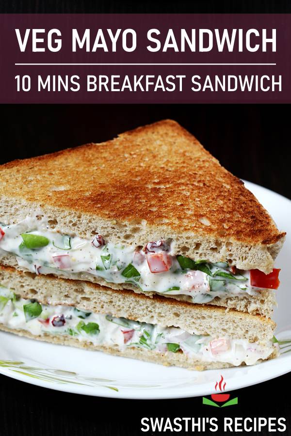 Mayonnaise sandwich | How to make veg mayo sandwich
