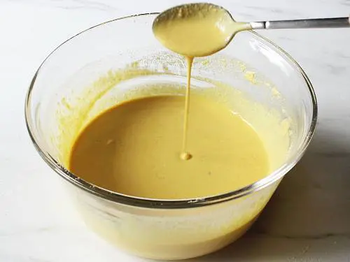 batter of pouring consistency