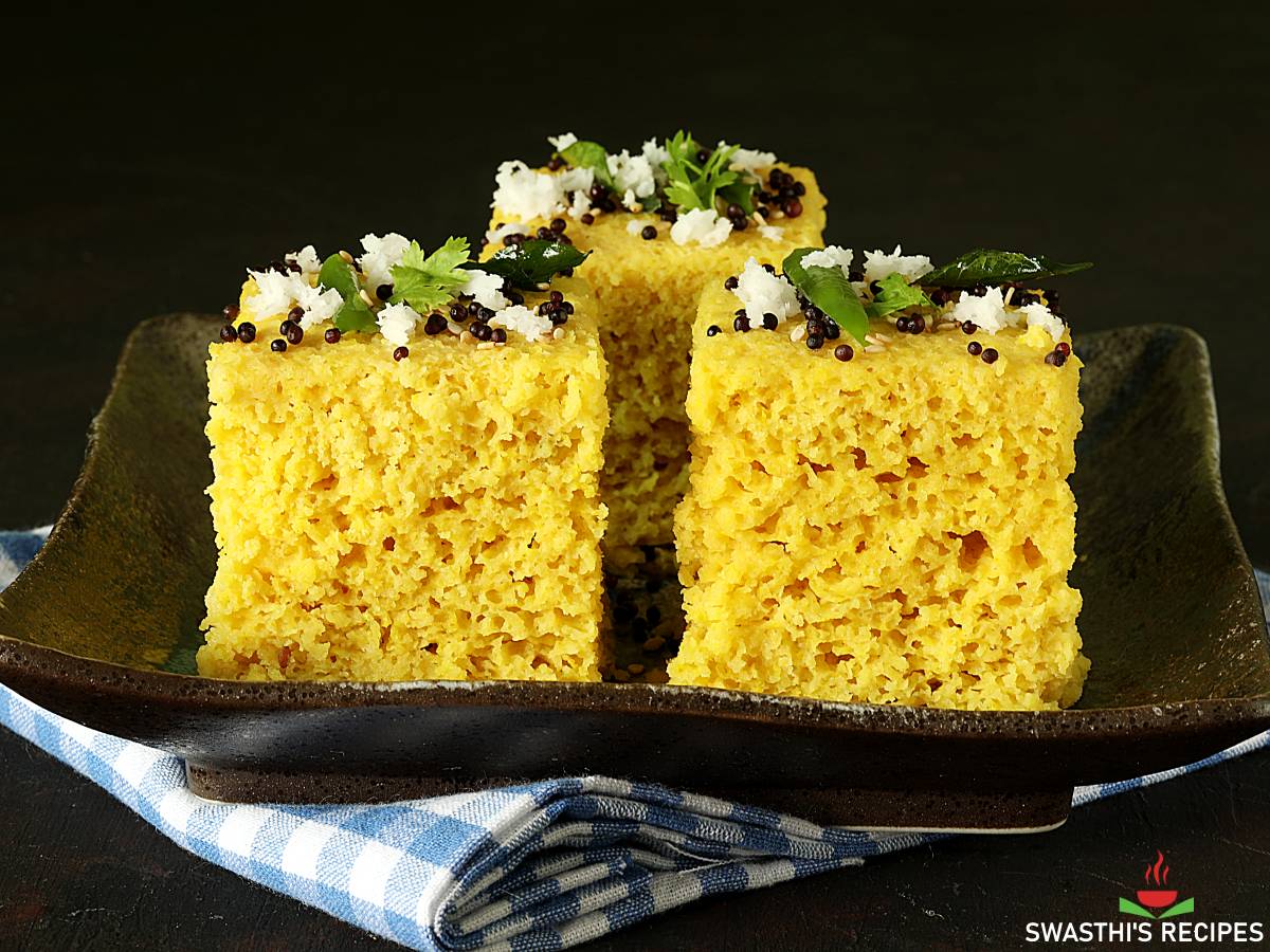 Khaman Dhokla Recipe Soft Spongy Swasthi S Recipes This is the most common and simple style of making dhokla. khaman dhokla recipe