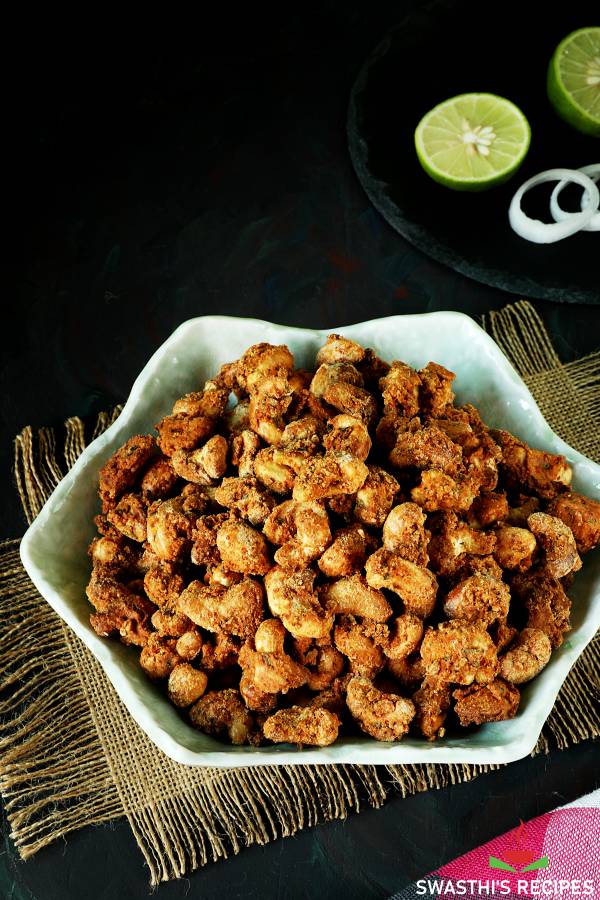 Roasted cashews (spicy masala kaju)