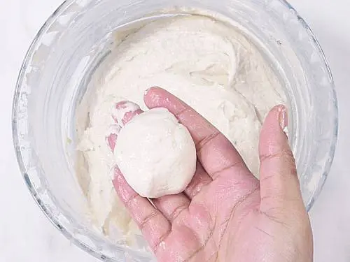 shape batter to a ball