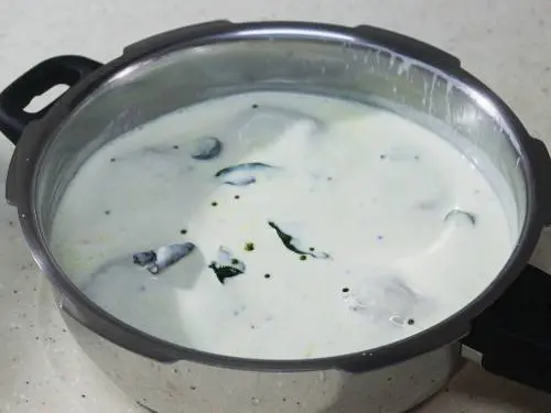 pouring yogurt