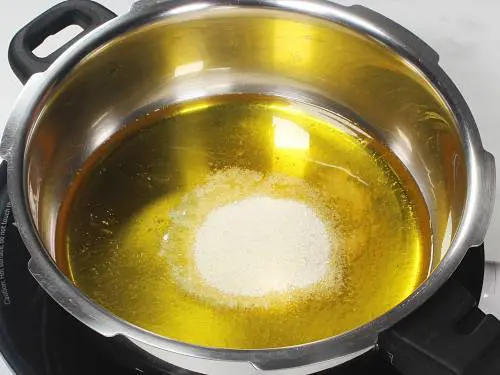 fry semolina in ghee