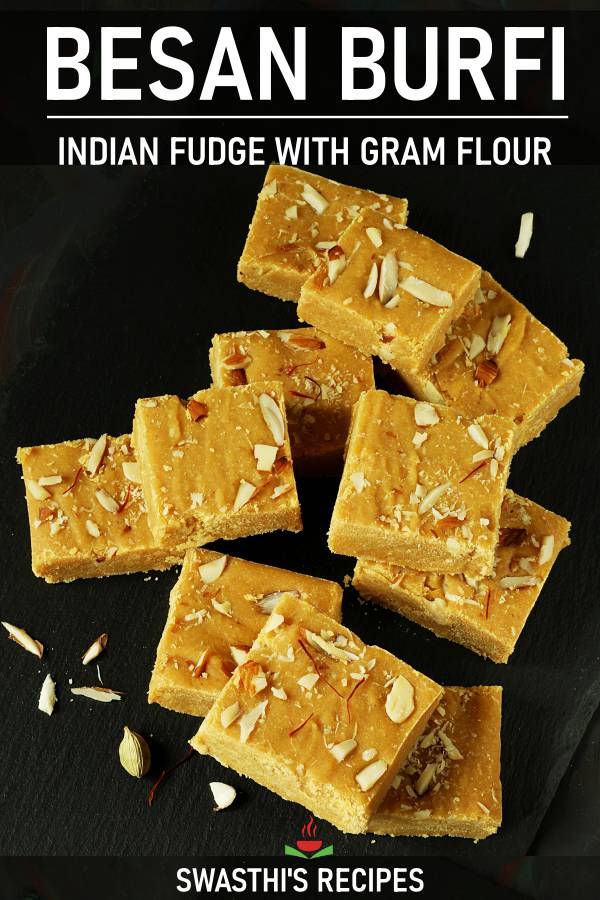 Besan burfi recipe