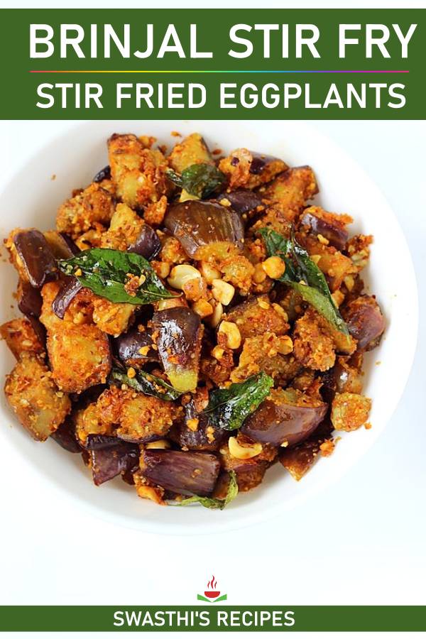 Brinjal fry (Andhra style vankaya fry)