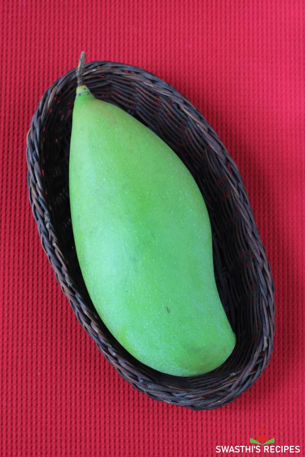 raw green mango for rice