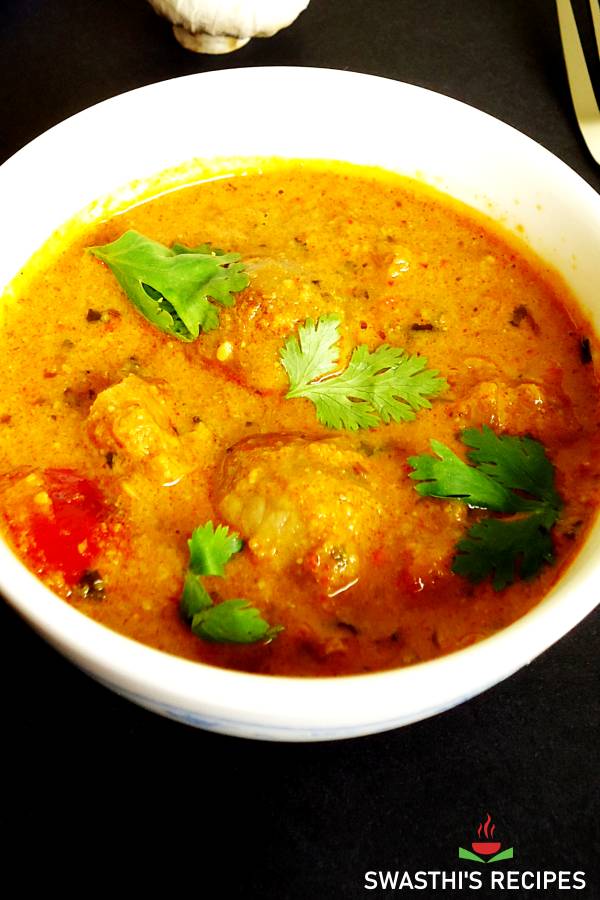 Mushroom masala curry | Mushroom gravy - Swasthi's Recipes