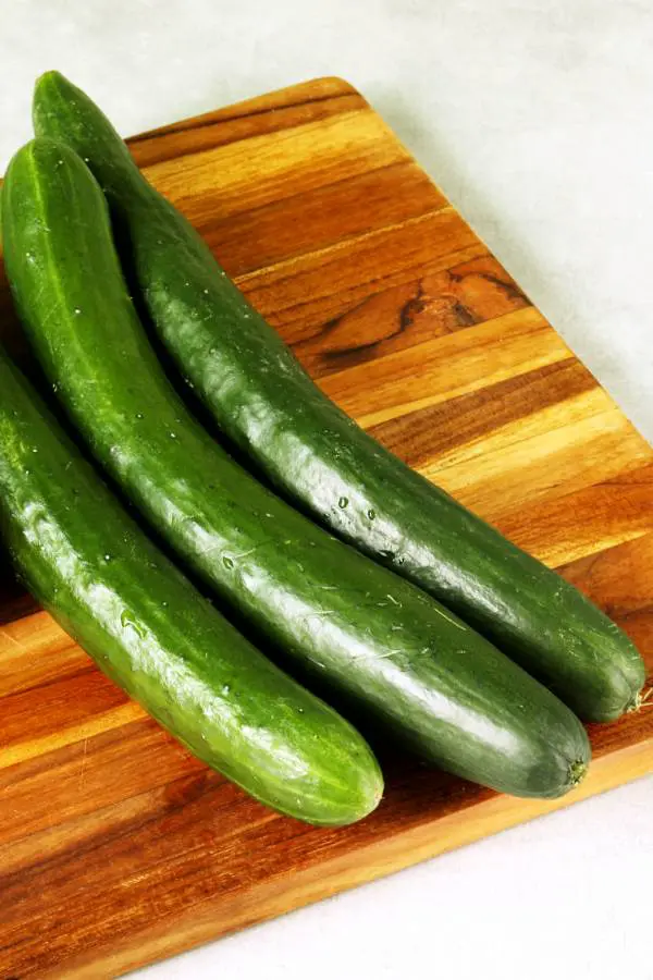 choosing cucumbers for raita