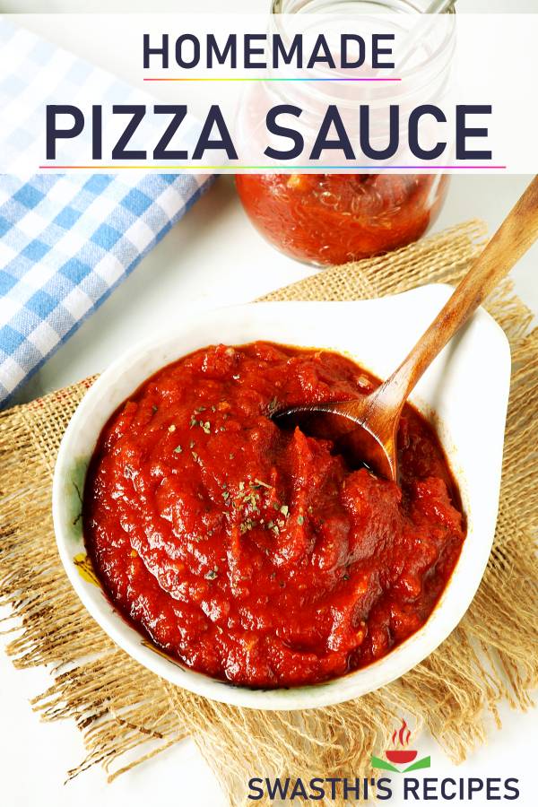 Pizza sauce recipe with fresh tomatoes - Swasthi's Recipes