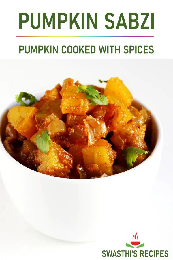 Kaddu ki sabzi (Pumpkin sabzi)