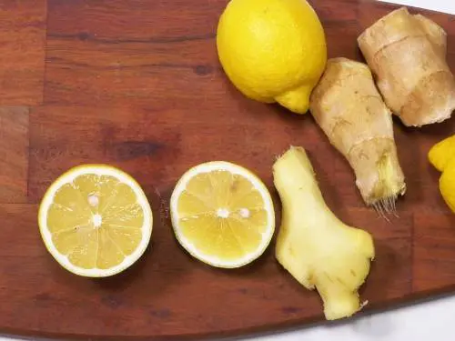 cut lemons on a chopping board