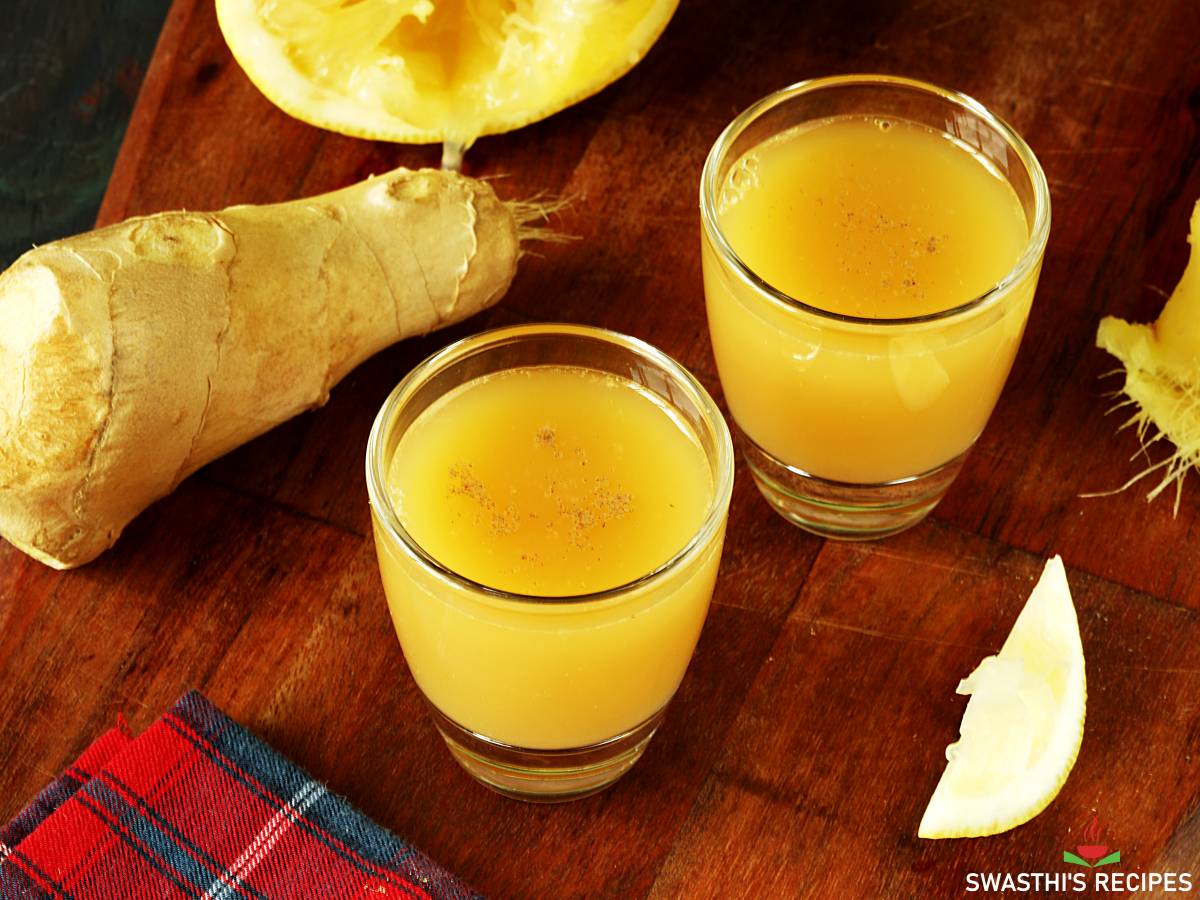 Ginger Shots Recipe - Swasthi's Recipes