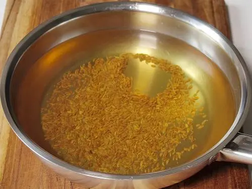 cumin tea in a pan, ready to serve