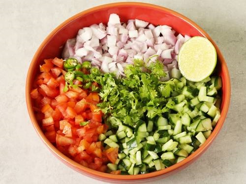 Kachumber Salad Recipe By Swasthi s Recipes - 81