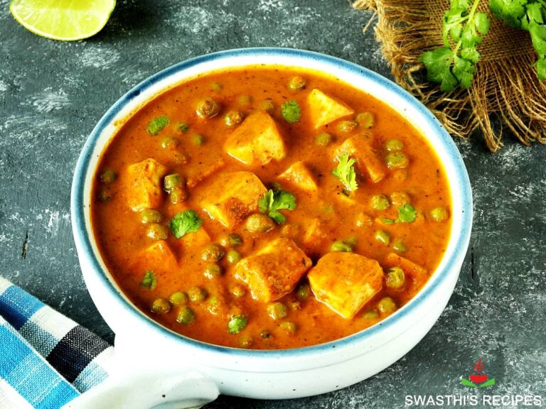 Matar Paneer, How to Make Mutter Paneer - Swasthi’s Recipes