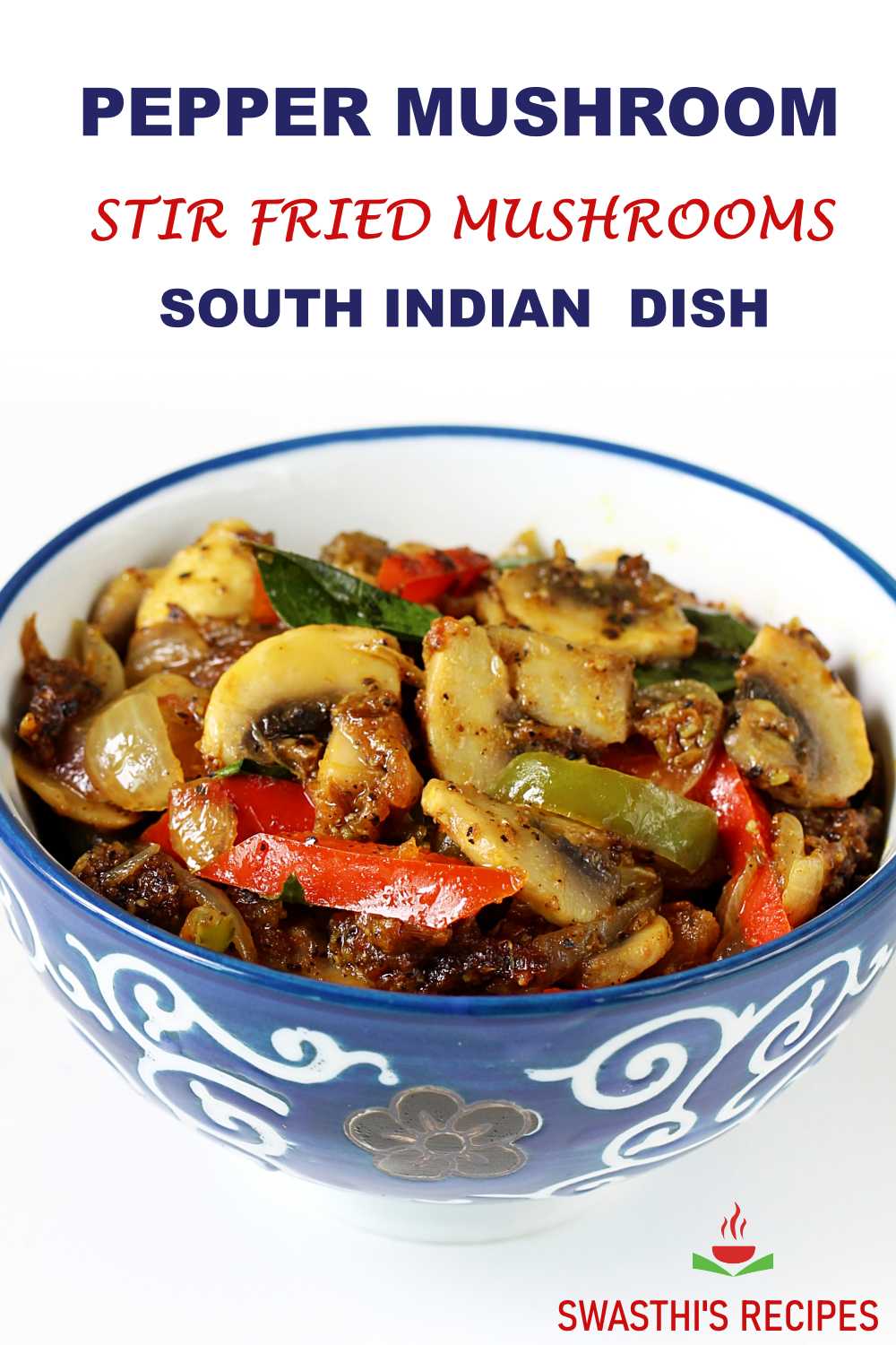 Mushroom pepper fry recipe (Pepper mushroom)