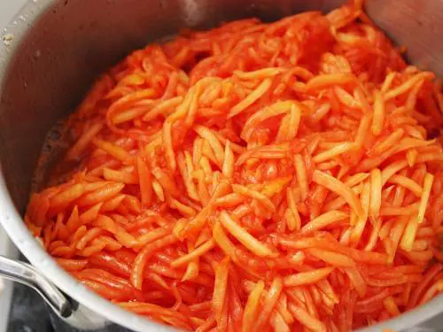 frying papaya in ghee