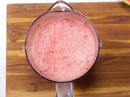 watermelon juice in a blender