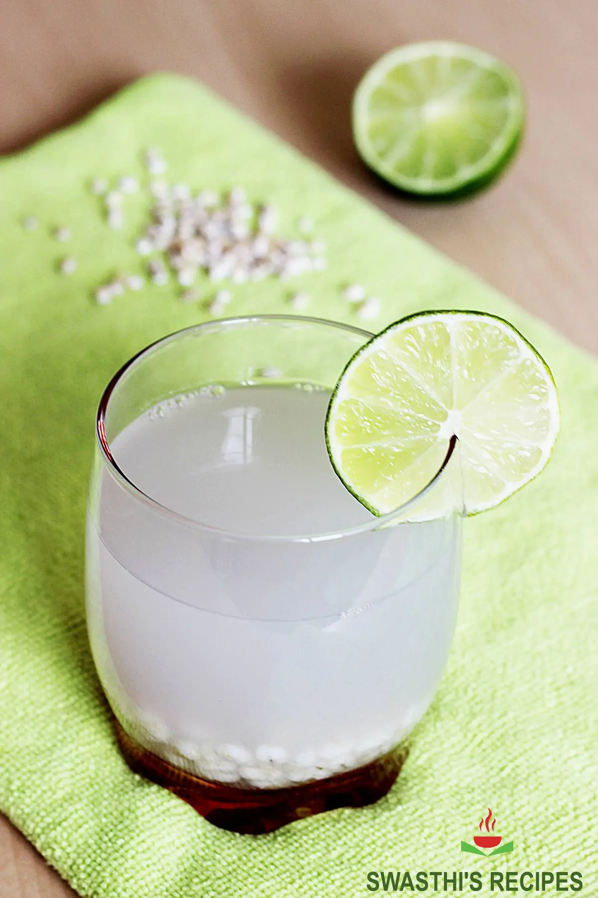 barley water served in a glass
