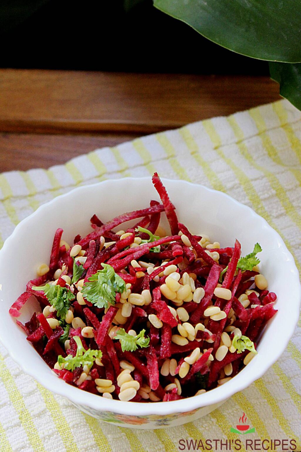 Beetroot salad recipe (vegan & glutenfree) Swasthi's Recipes