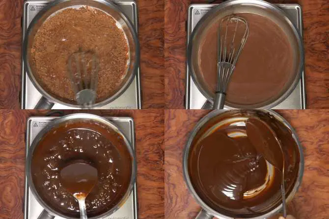 chocolate sauce frosting
