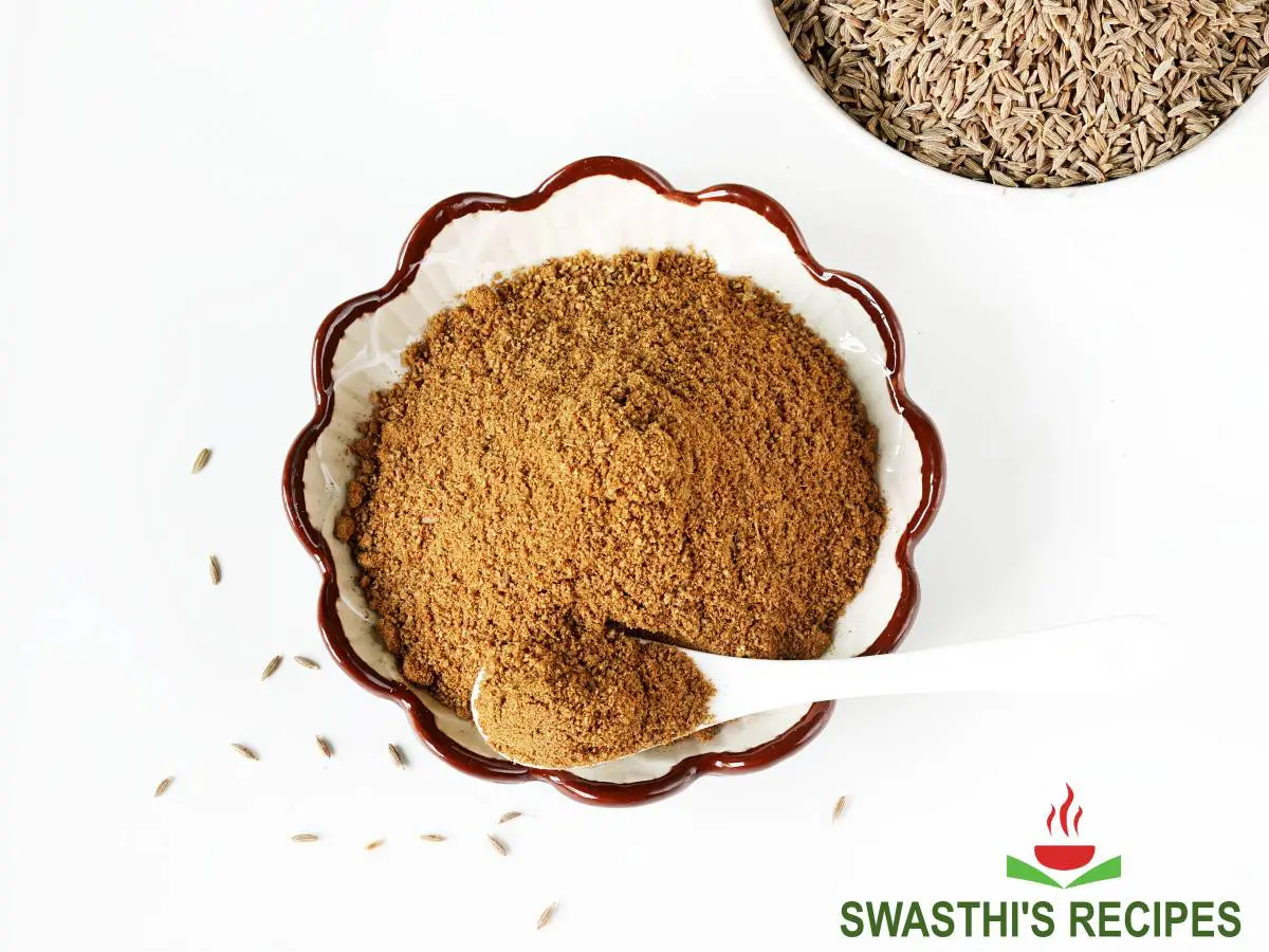 Cumin powder is made by roasting jeera