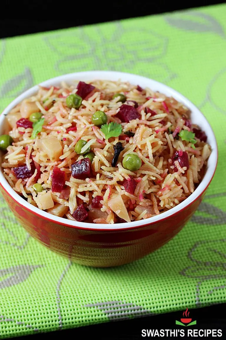 Beetroot Rice Pulao