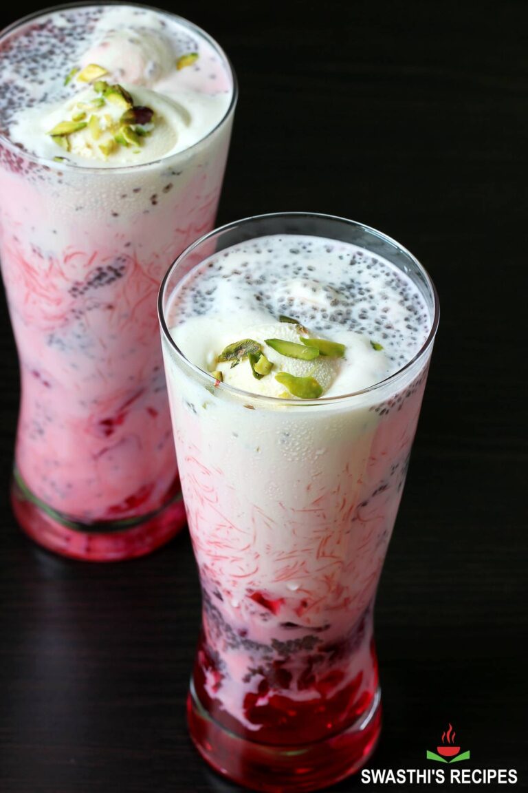 Falooda Recipe Faluda Ice Cream Swasthi's Recipes