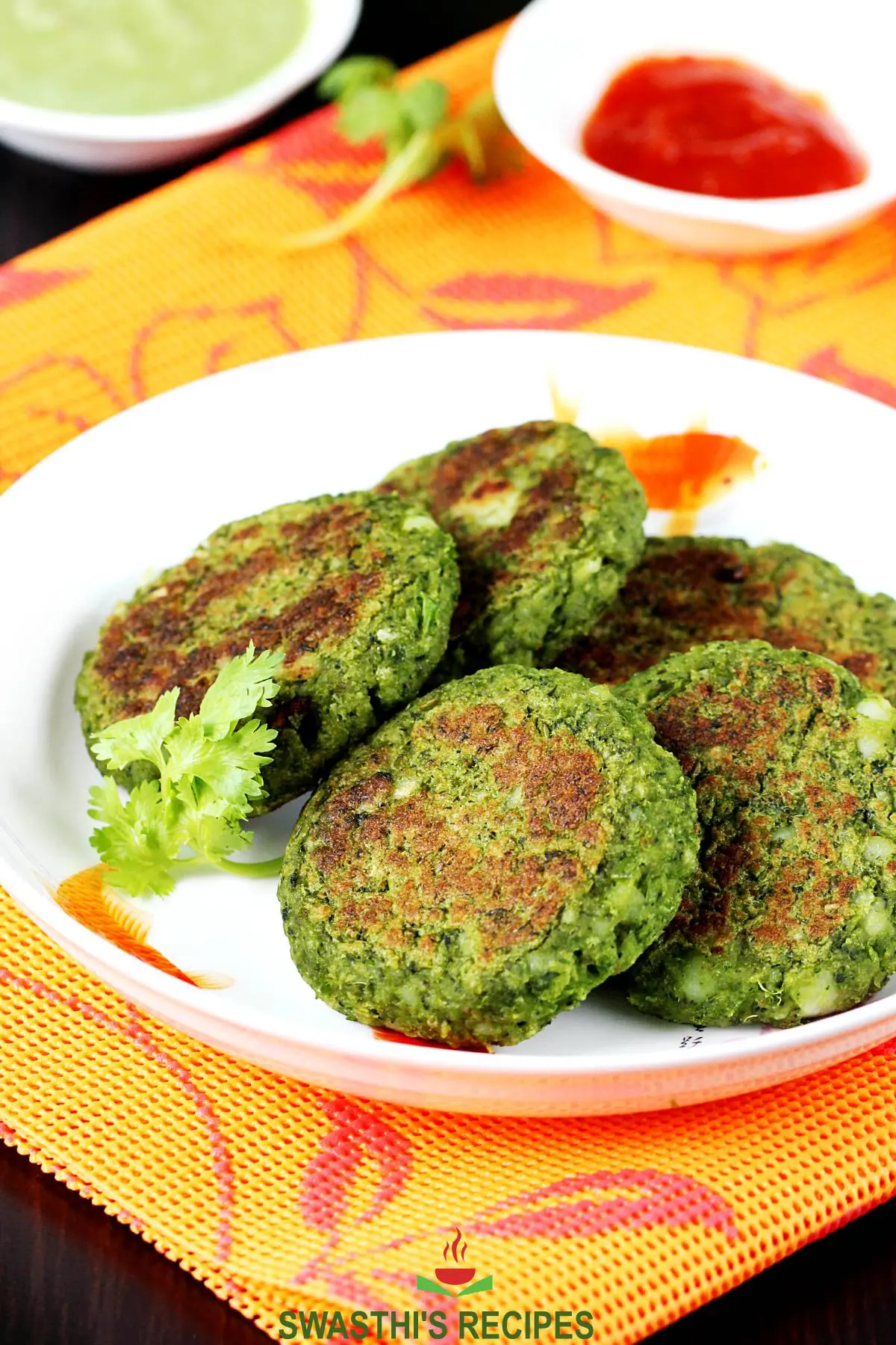 Hara Bhara Kabab Recipe (ASMR) | Spinach Peas Patties | Veg Kabab Recipe - Desi Cooking Recipes