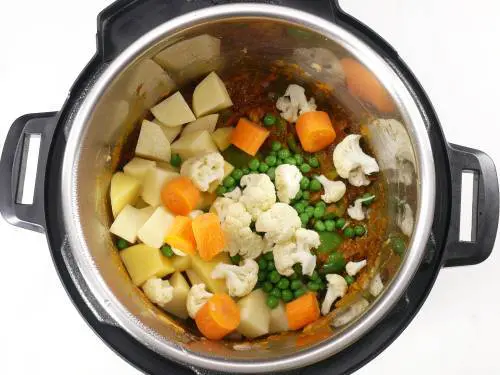 vegetables for instant pot pav bhaji