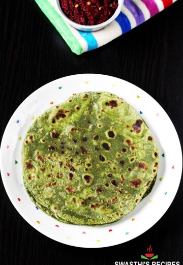 palak paratha