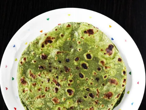 palak paratha