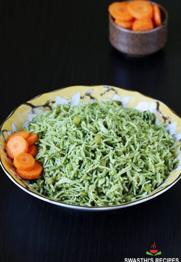 palak rice spinach rice