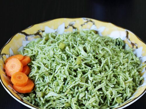 palak rice spinach rice