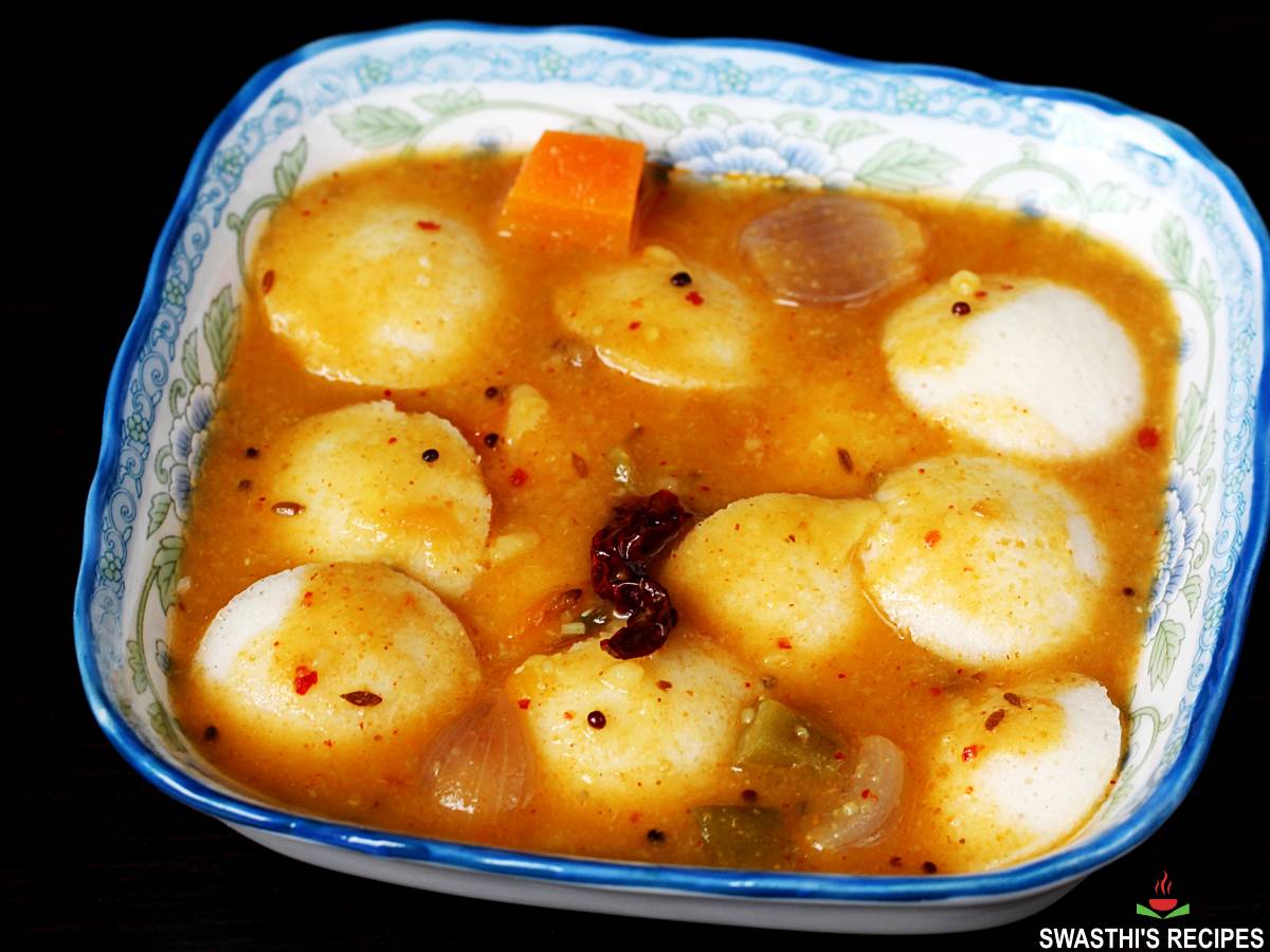 Idli Sambar Recipe | Tiffin Sambar - Swasthi's Recipes